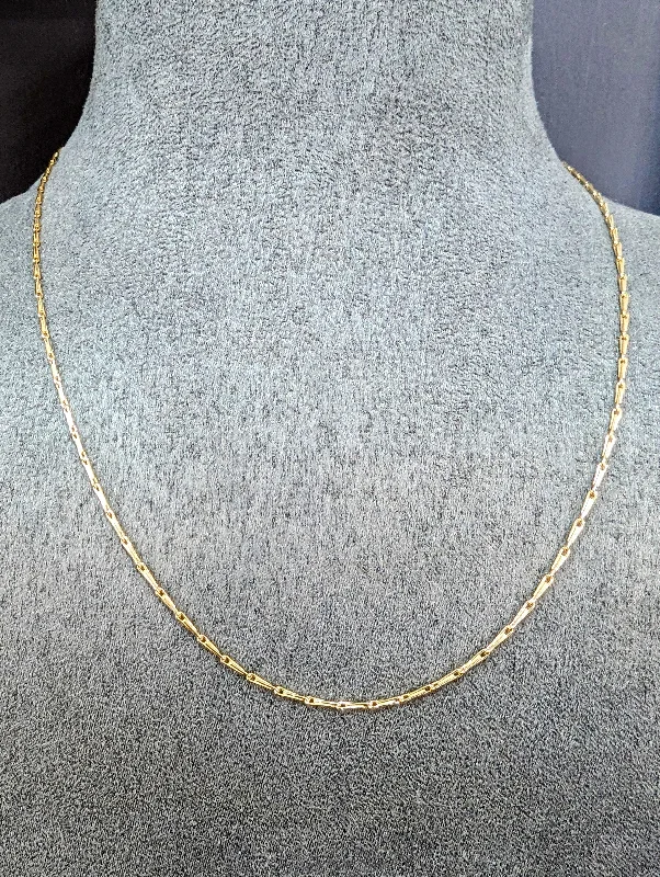 Luxury Heart Necklaces-9ct Gold Hayseed Chain Necklace - Various Lengths