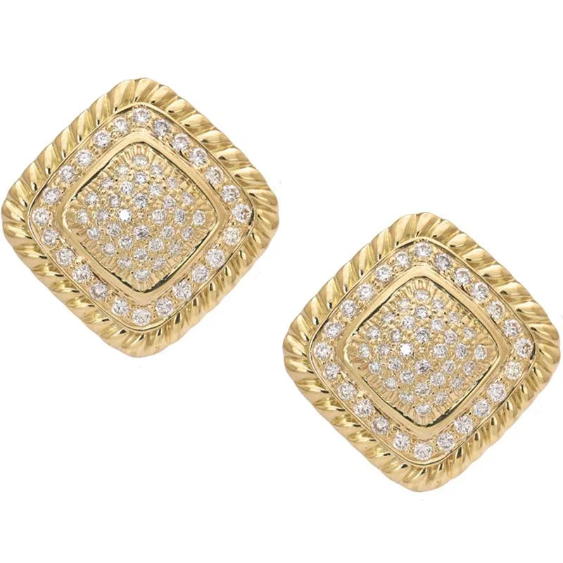 Wedding Drop Earrings-Earrings- Diamond  (2188H)