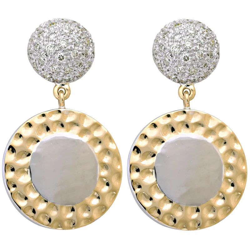 Artistic Drop Earrings-Earrings-Diamond