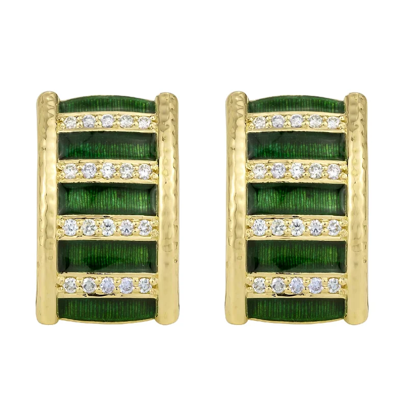 Chic Pearl Earrings-Earrings - Diamond (Enamel) (2284H)