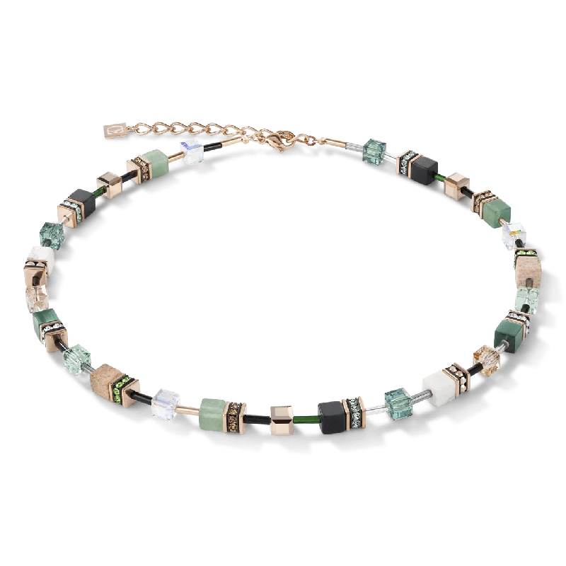 Personalized Choker Necklaces-Coeur De Lion Green GeoCUBE Necklace