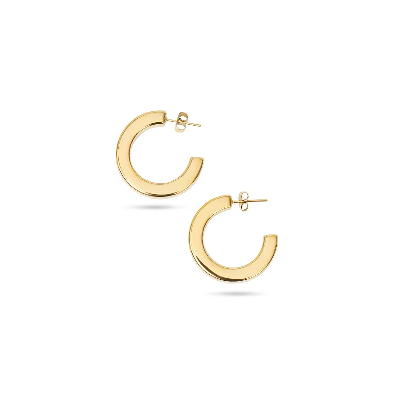 Sparkling Crystal Earrings-THE BOLD SLATE HOOPS