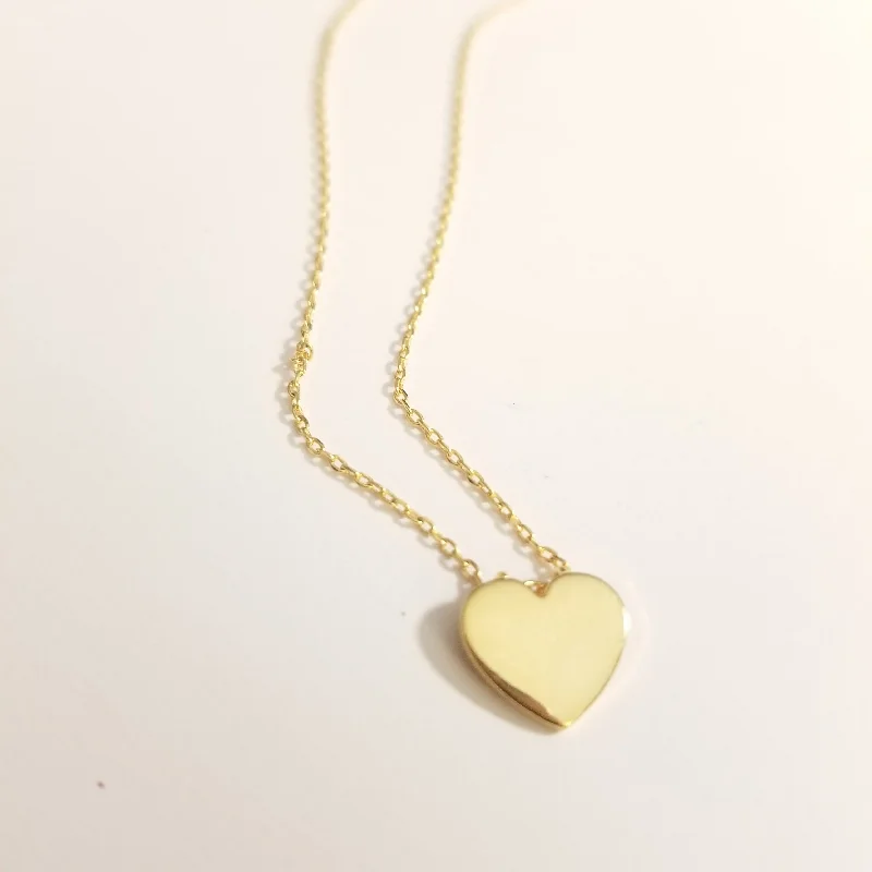 Designer Gold Necklaces-Heart Necklace