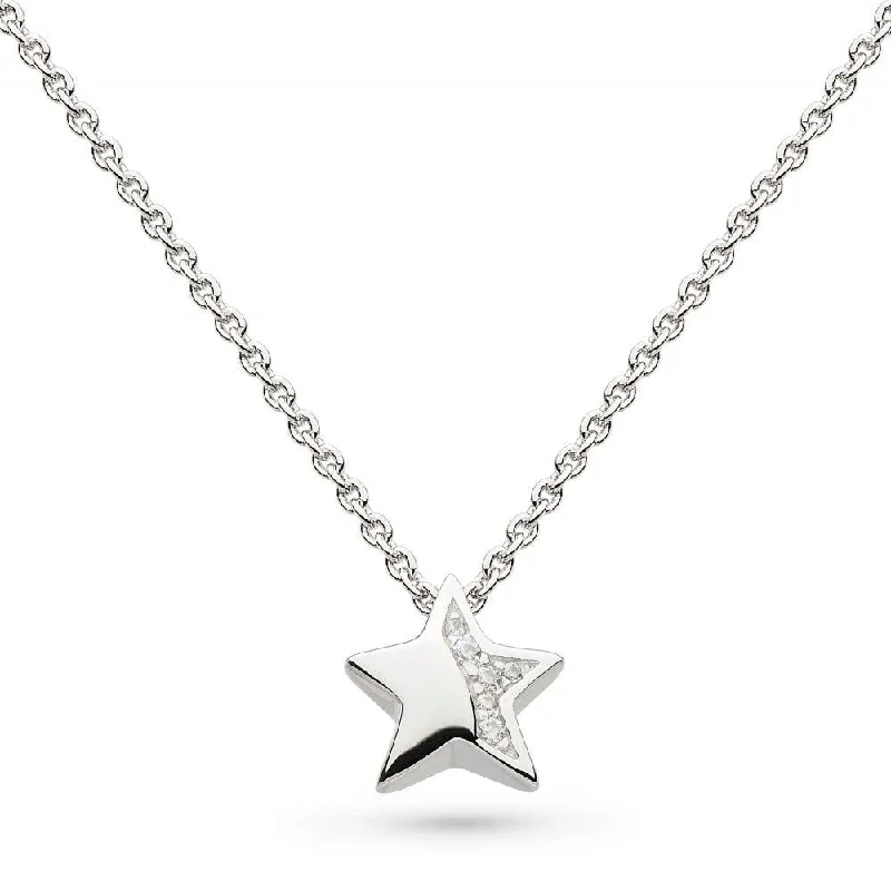 Romantic Gold Necklaces-Kit Heath Miniature Shining Star Sparkle Pave Necklace