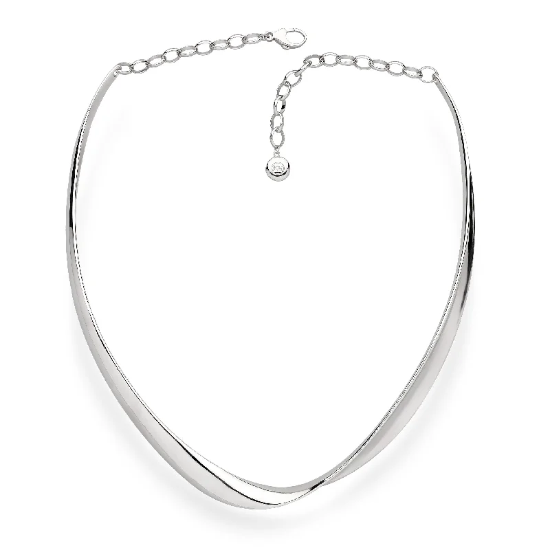 Unique Choker Necklaces-Kit Heath Sterling Silver Serenity Grande Collar Necklace