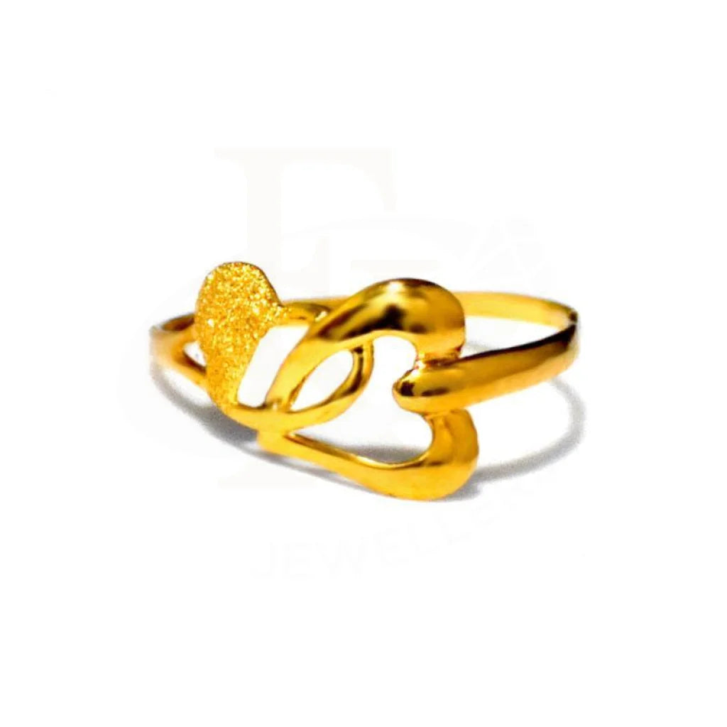 Adjustable Wedding Rings-Gold Heart Ring 18KT - FKJRN1308