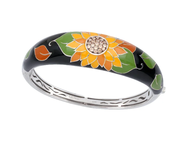 Customizable Gemstone Bangle Sets-Sunflower Bangle