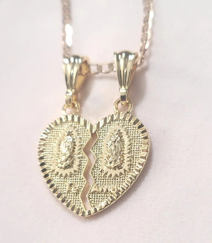 Wedding Pendant Necklaces-Virgen Te Amo Necklace