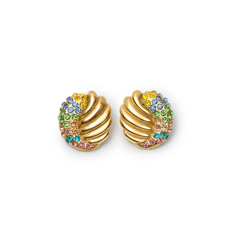 Pretty Pearl Earrings-THE MULTICOLOR SEASHELL EARRING