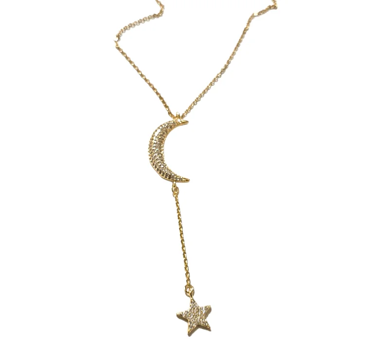 Trendy Necklaces for Women-Luna Y-Que Necklace