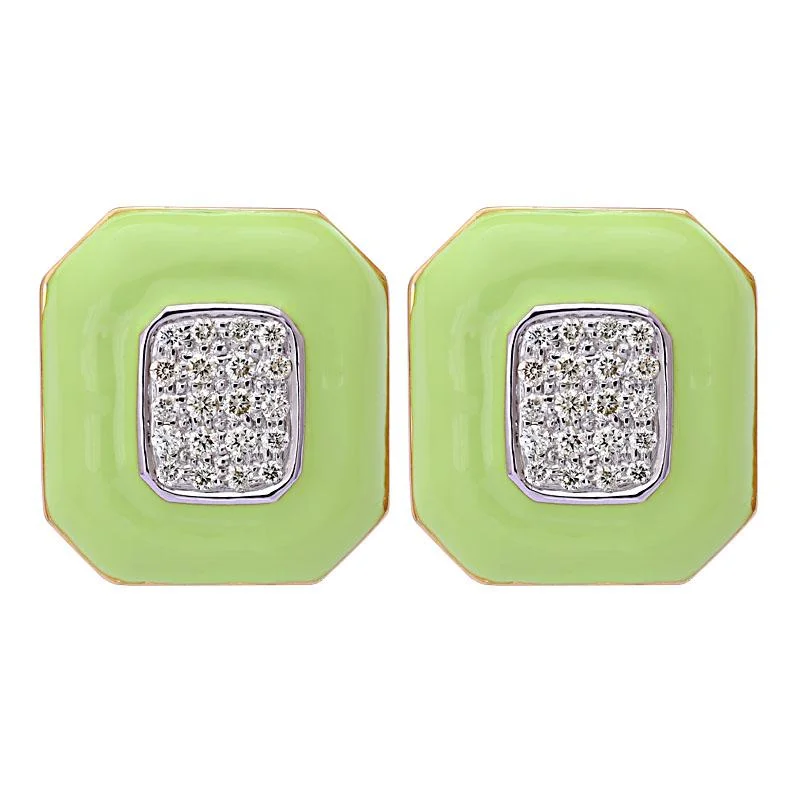 Modern Earrings for Women-Earrings-Diamond (Enamel)  (13HM)