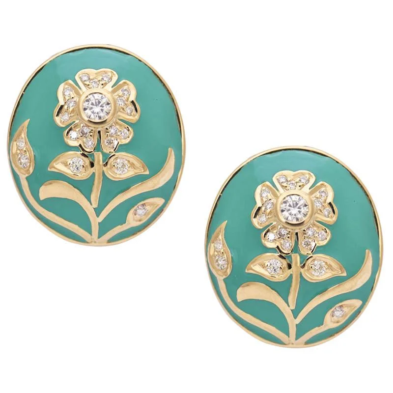 Everyday Earrings-Earrings- Diamond (Enamel)  (2188D)