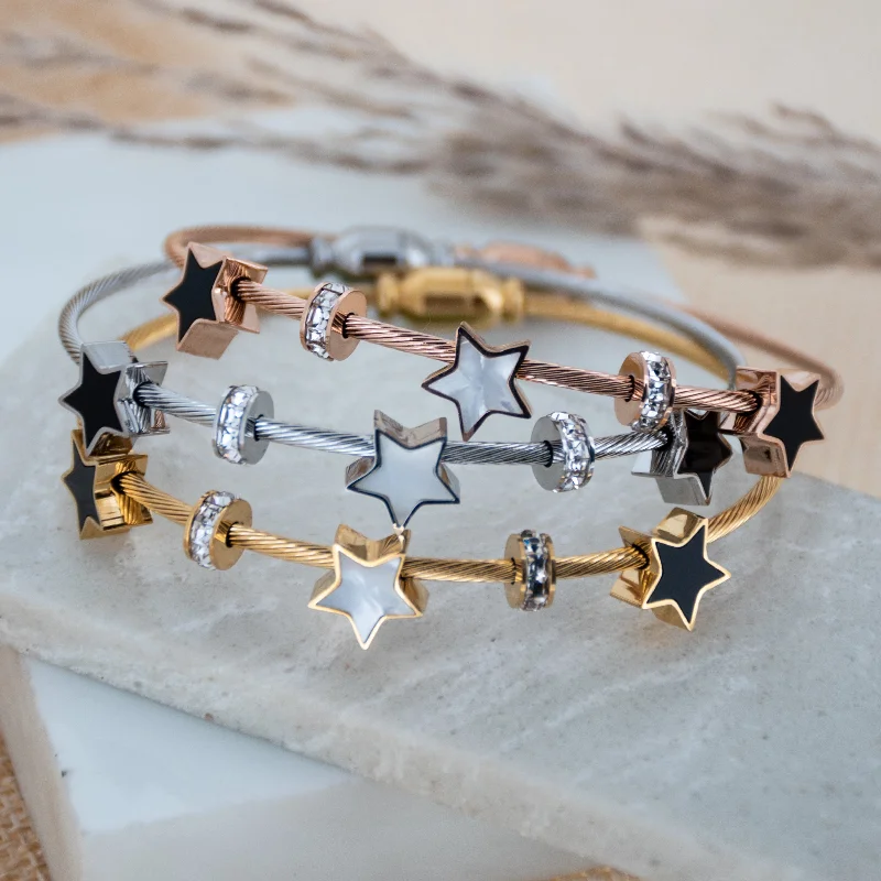 Stylish Stackable Bangles-Classic Star Bangle