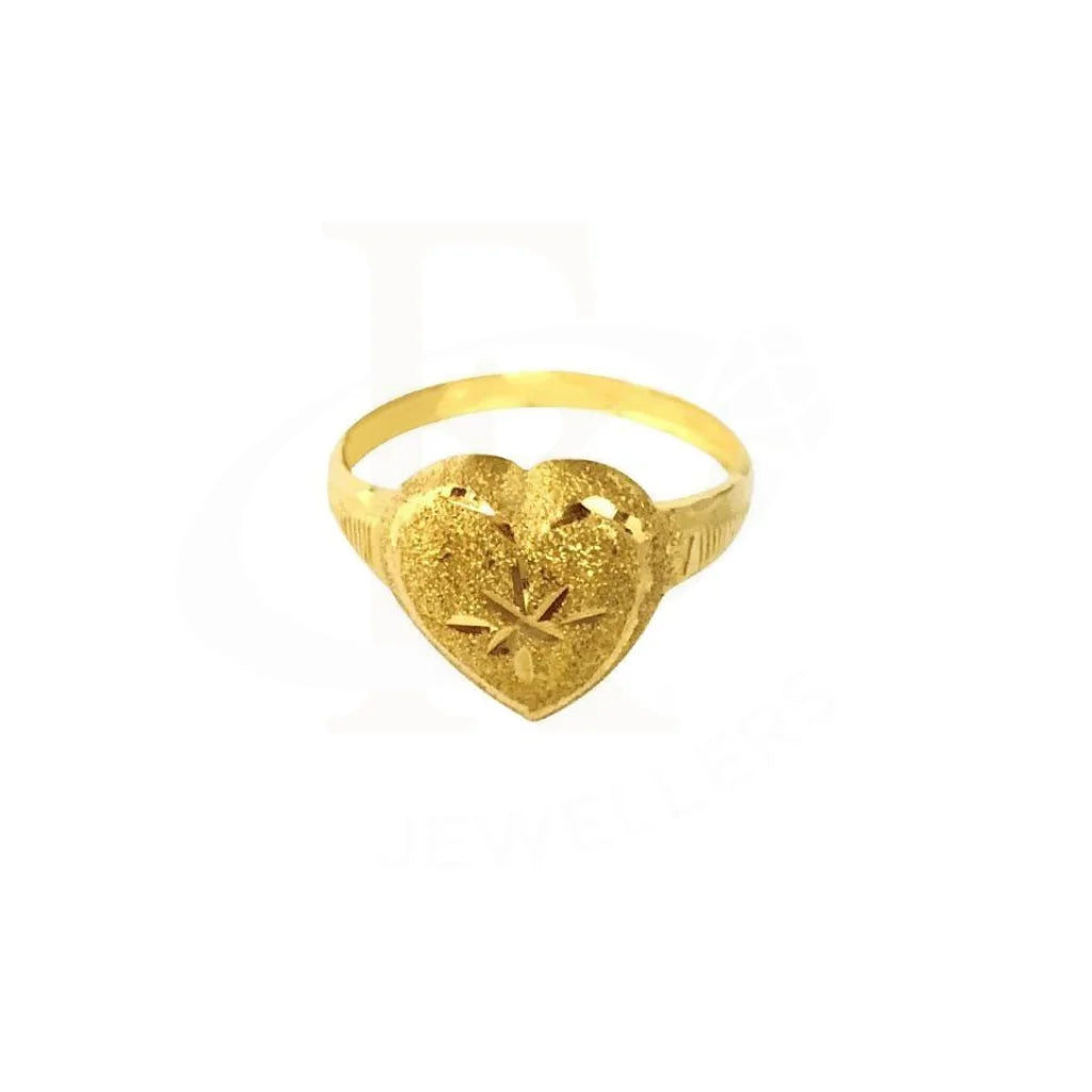 Designer Diamond Wedding Rings-Gold Heart Ring 18KT - FKJRN1281