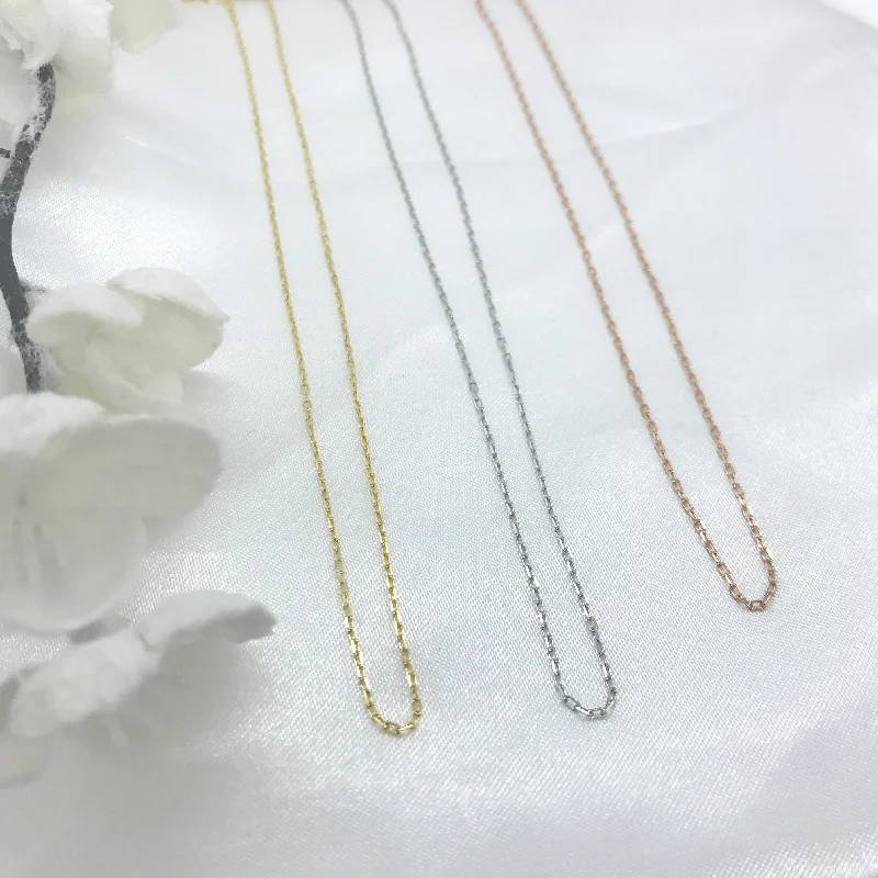 Elegant Crystal Pendant Necklaces-10k Gold Dainty Chain