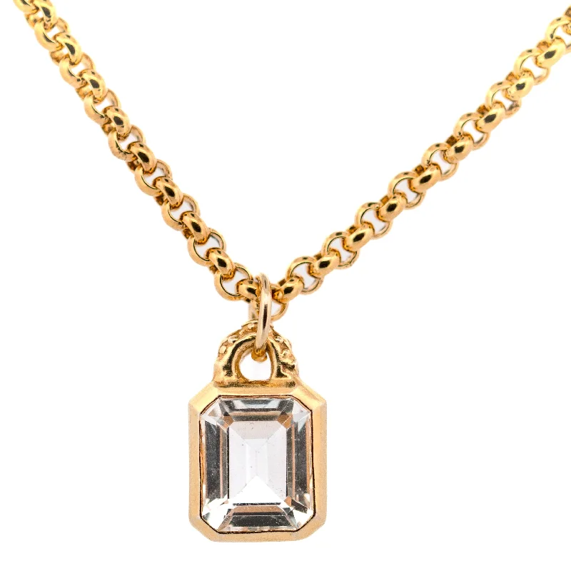 Colorful Pendant Necklaces-London Dainty Maxi Gold Merrow Necklace