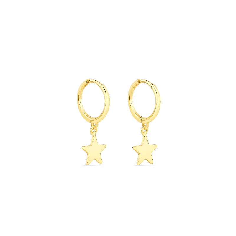 Trendy Earrings for Women-The Gold Star Huggies