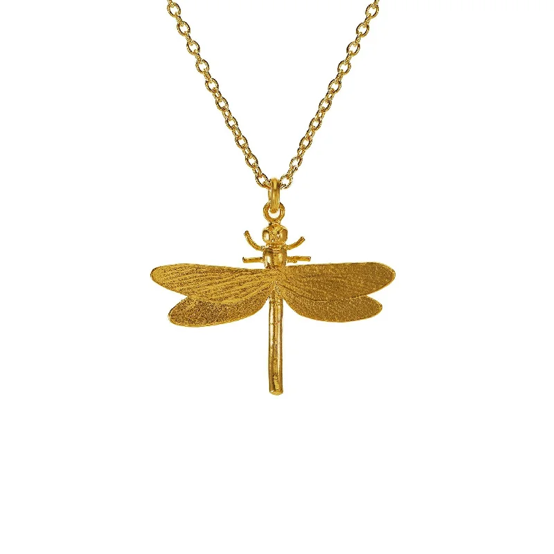 Fashionable Pendant Necklaces-Alex Monroe Dragonfly Necklace