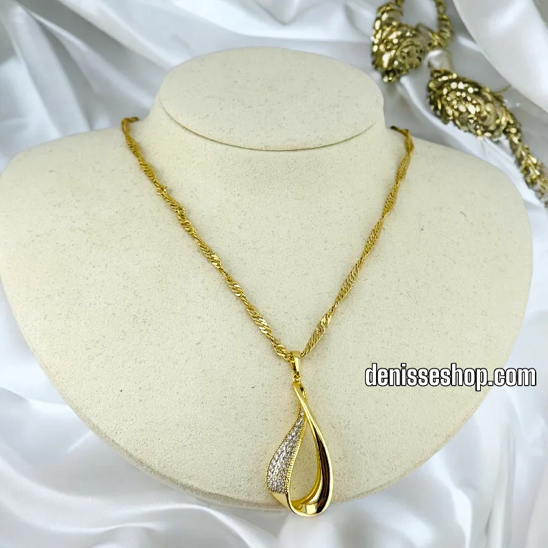 Luxury Gold Necklaces-14K / WOMEN ELEGANT NECKLACE N91