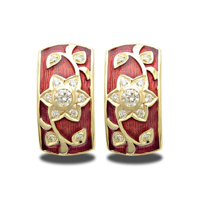 Minimalist Earrings for Women-Earrings-Diamond (Enamel)  (2004F)