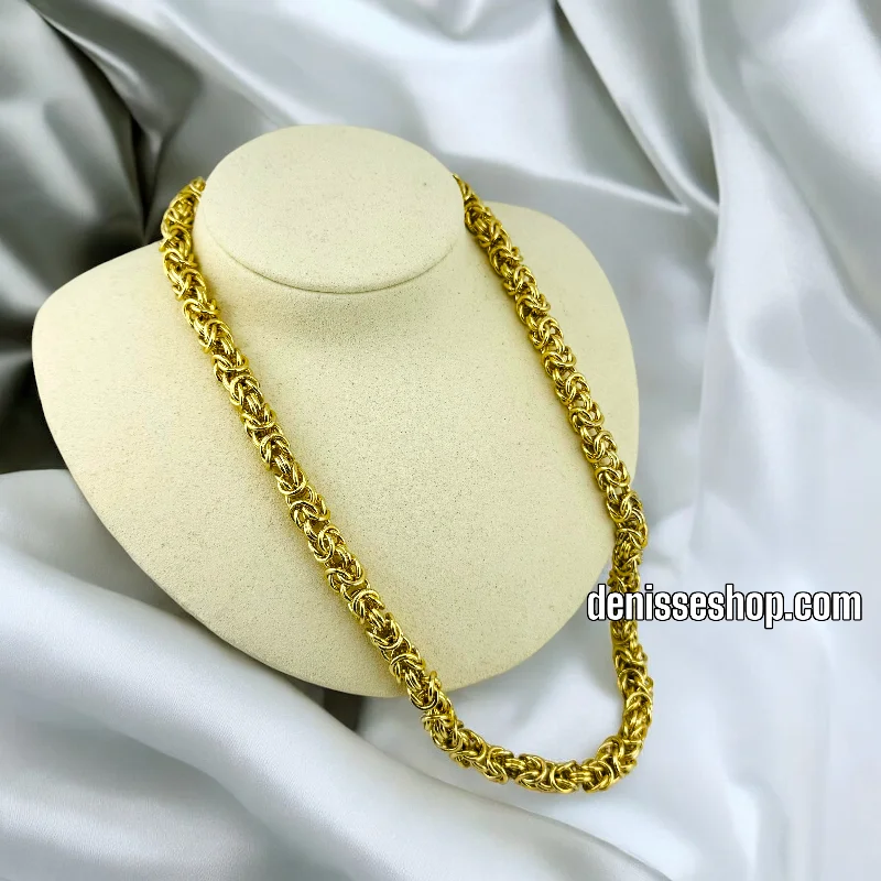 Handmade Gold Necklaces-14K / WOMEN / TANGLED KNOT NECKLACE N126