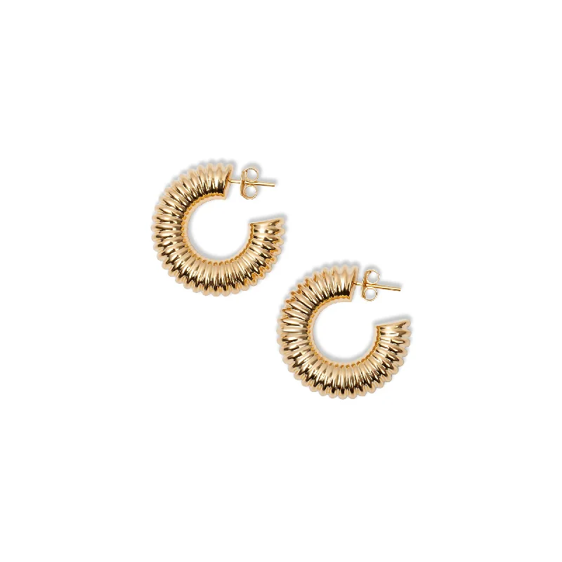 Minimalist Earrings-THE SIRENA HOOP EARRINGS