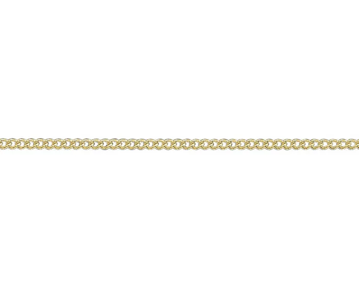 Vintage Style Necklaces-9ct Yellow Gold Curb Necklace