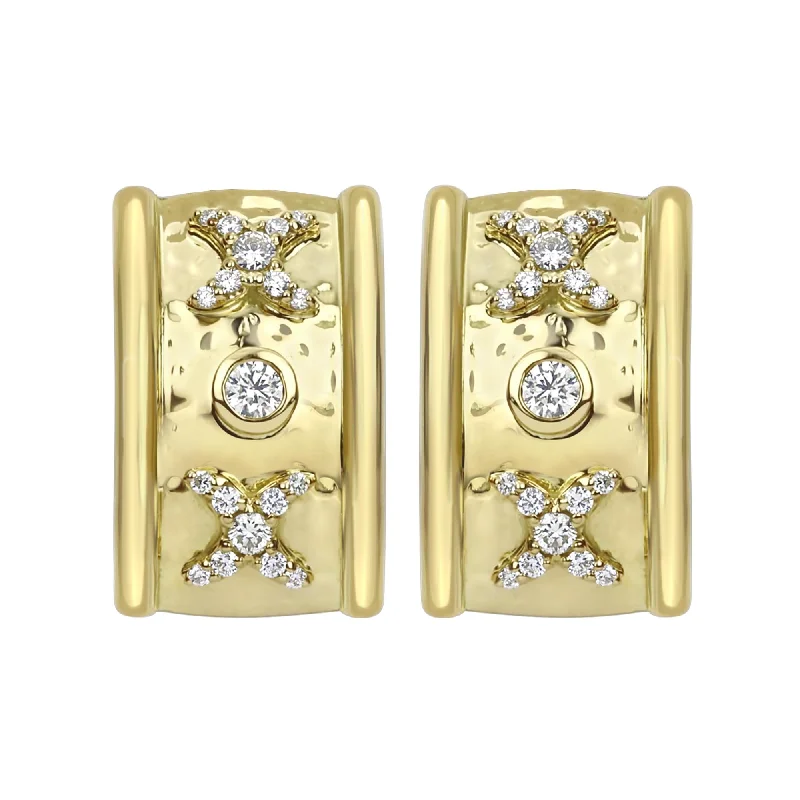 High-End Gold Earrings-Earrings - Diamond (2285A)