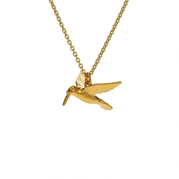 Trendy Choker Necklaces-Alex Monroe Hummingbird Necklace