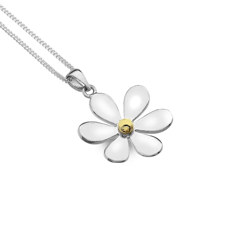 Dainty Necklaces for Women-Sea Gems Daisy Flower Necklace