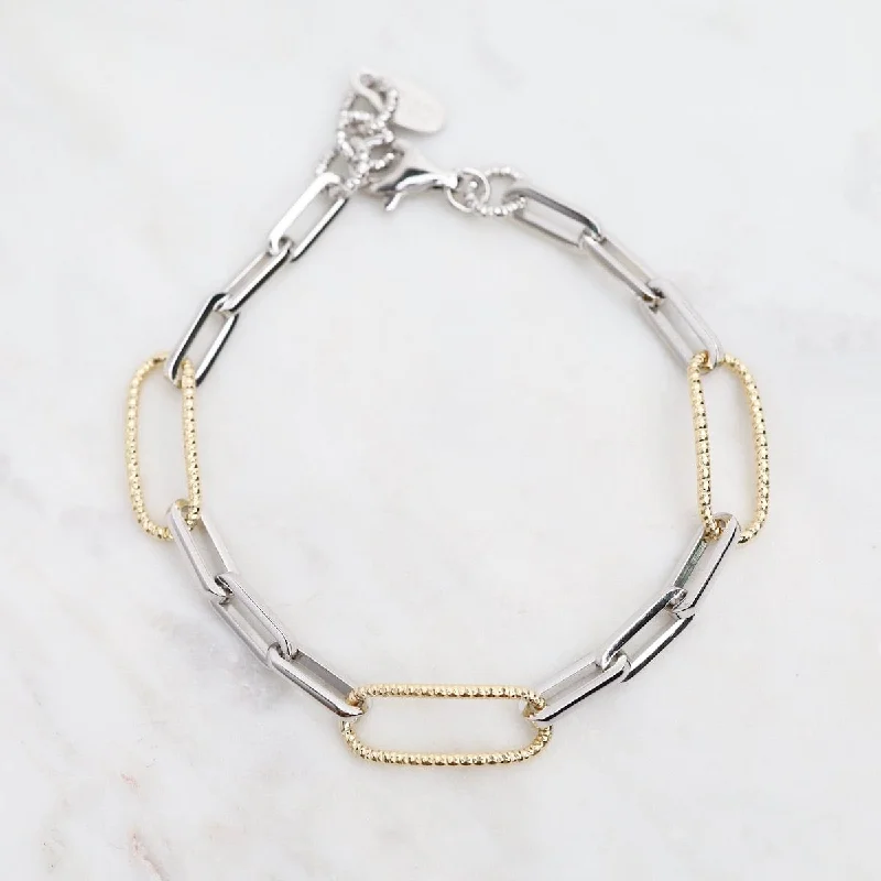 Luxury Tennis Bracelets-Paperclip Bracelet