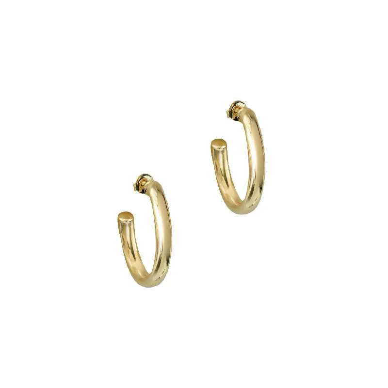 Clear Crystal Earrings-THE NATIEL ESSENTIAL HOOP EARRINGS