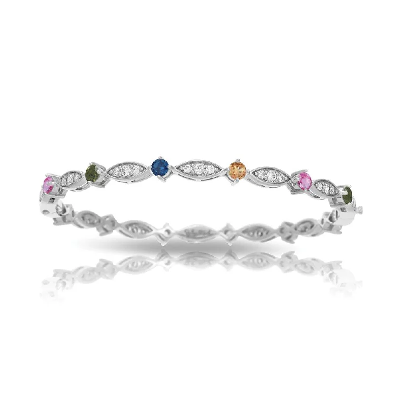 Dainty Bangle Sets for Weddings-Marquise Bangle