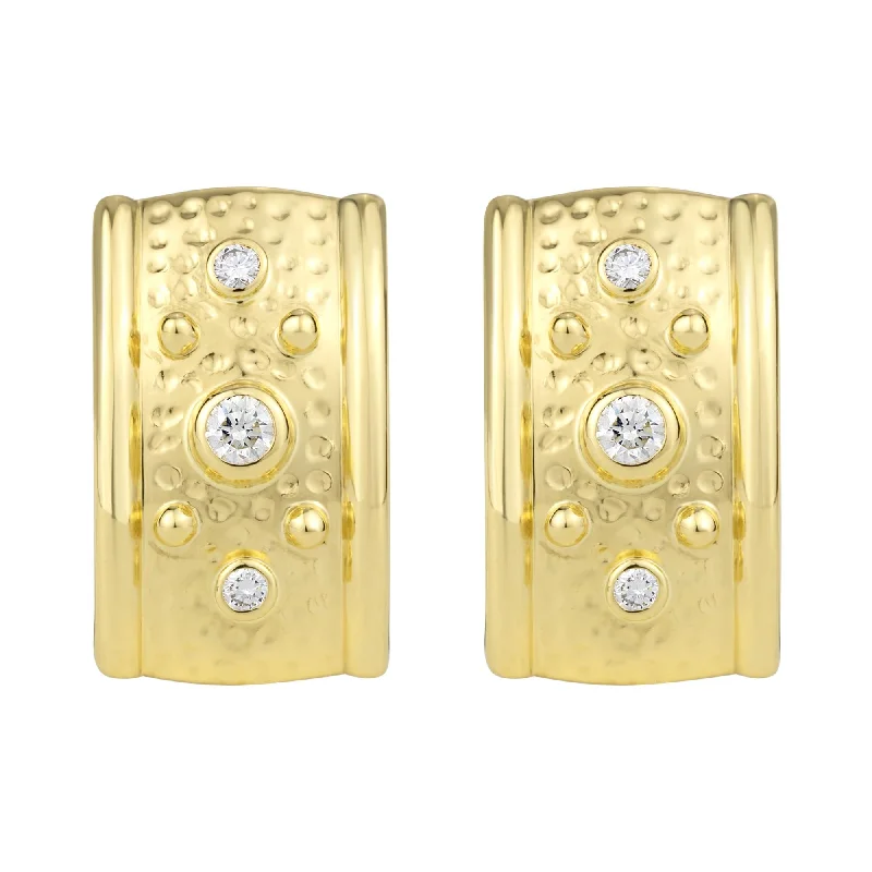 Fine Gold Earrings-Earrings - Diamond (2290A)