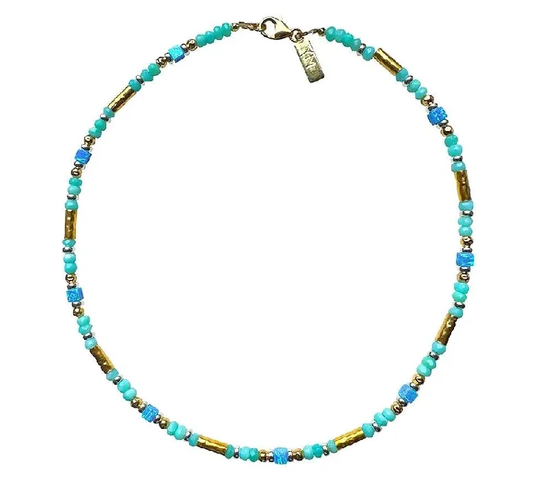 Colorful Necklace Pendants-Yaron Morhaim Peruvian Opal Necklace