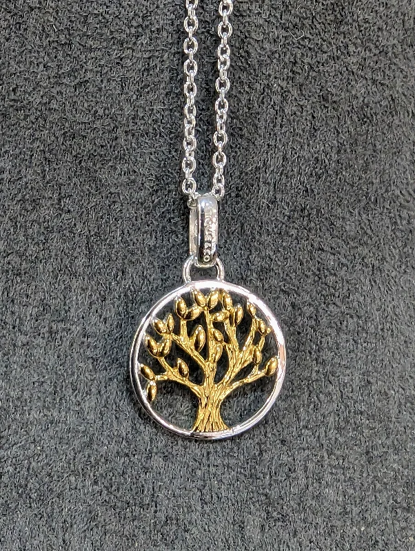 Beautiful Heart Pendant Necklaces-Unique & Co Gold Tree of Life Pendant - Reversible