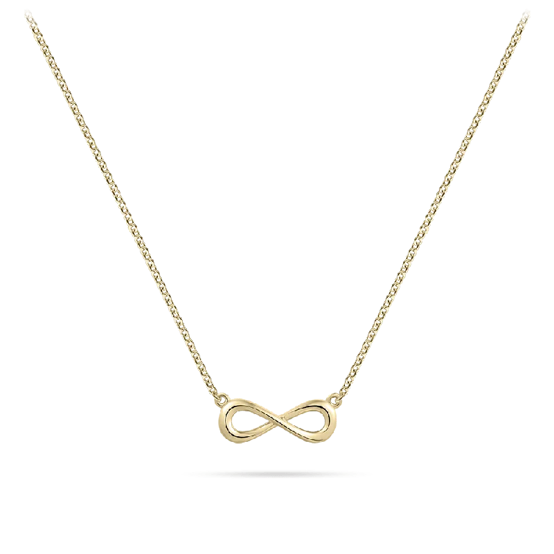 Cute Pearl Necklaces-Gold Vermeil Infinity Necklace