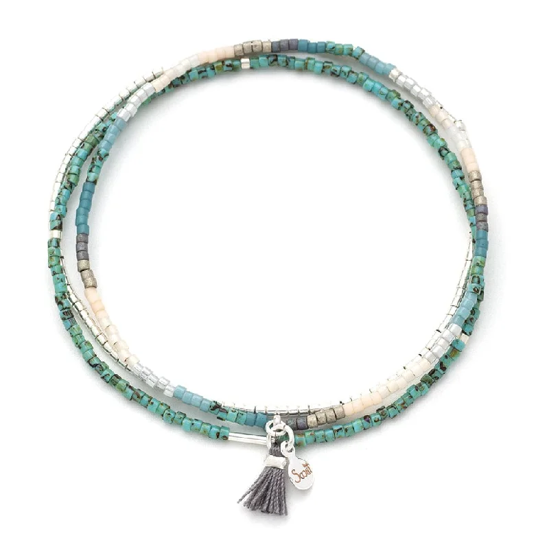 Luxury Beaded Bracelets-Scout Chromacolor Miyuki Bracelet Trio - Turquoise