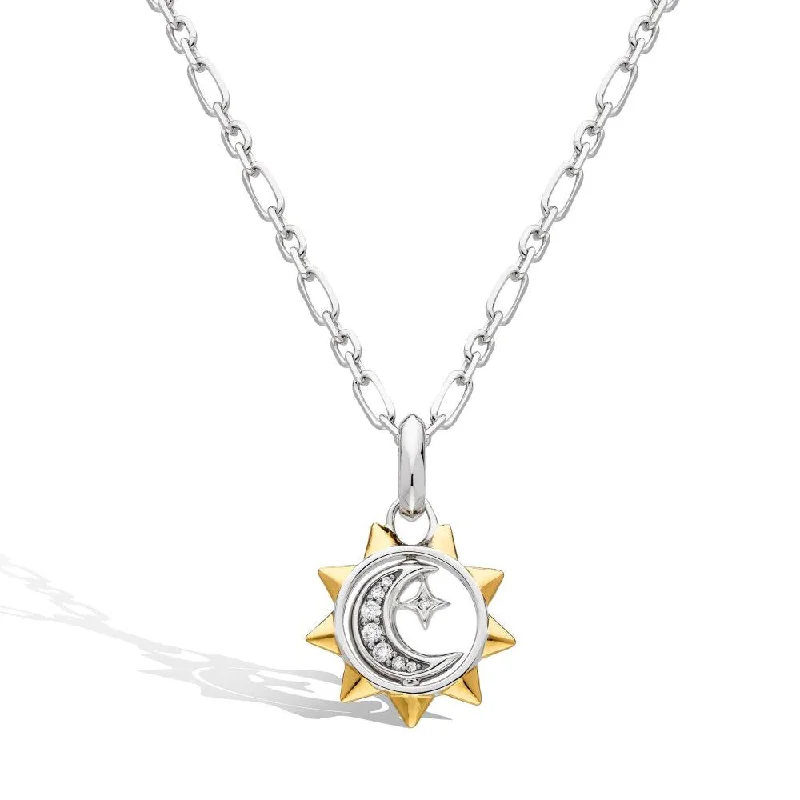 Elegant Diamond Necklaces-Kit Heath Revival Céleste Sun and Moon Necklace