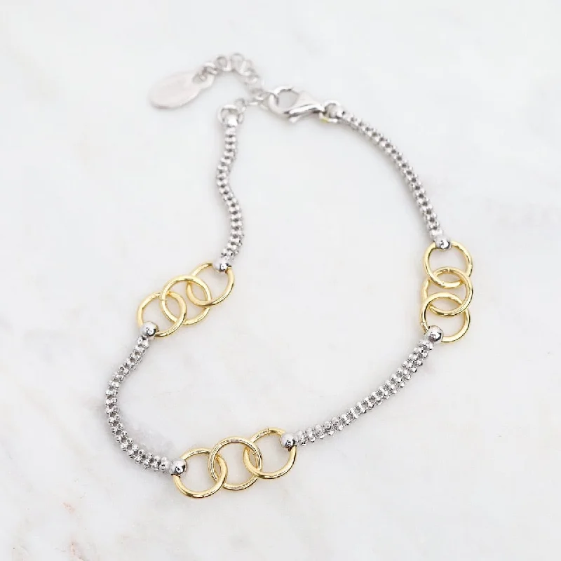 Elegant Crystal Bracelets-Chain & Circles Bracelet