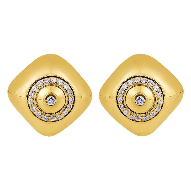 Affordable Gold Earrings-Earrings- Diamond (2076B)