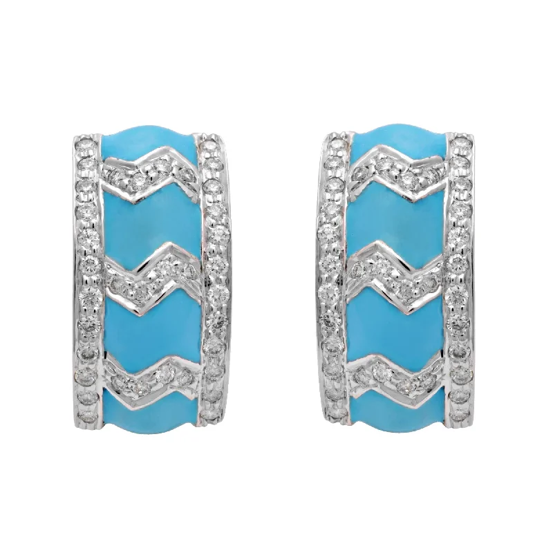 Luxury Diamond Earrings-Earrings-Diamond (Enamel)  (191AS)