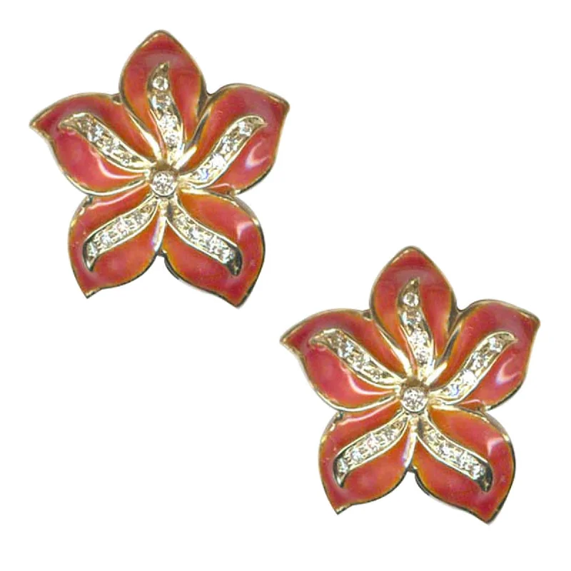 Stylish Drop Earrings-Earrings- Diamond (Enamel)   (1981K)