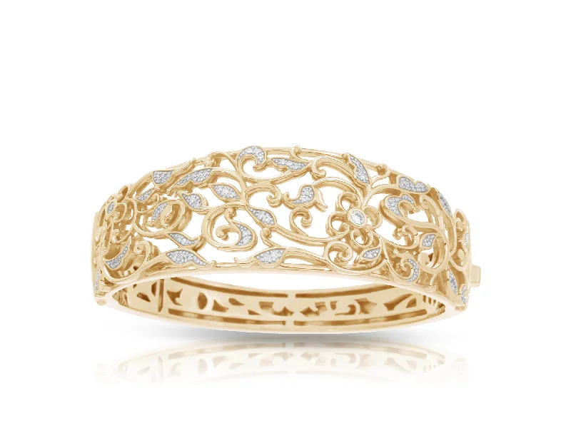 Statement Gold Bangles-Empress Bangle