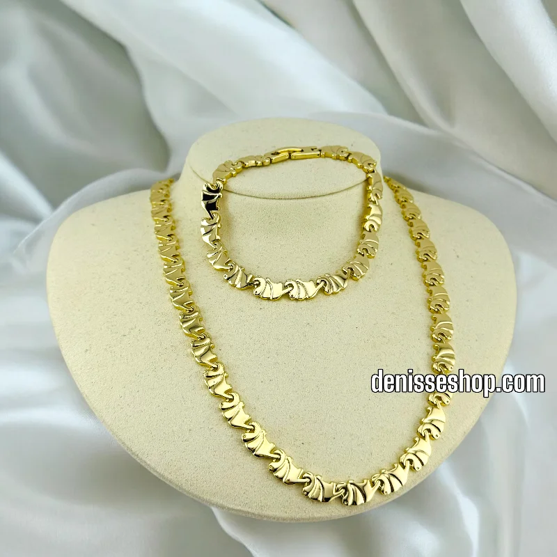 Customizable Chain Necklaces-14K ELEPHANT NECKLACE SET N134